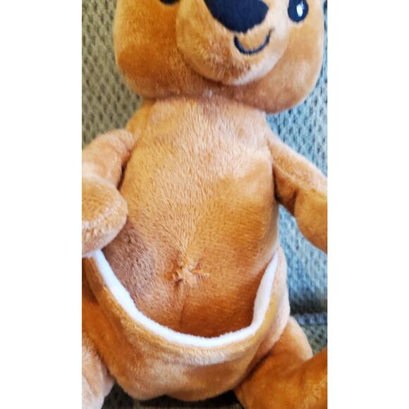 8 Inch RMS International Kangaroo With Baby In Pouch Stuffed Animal Plush Toy - Picture 9 of 11